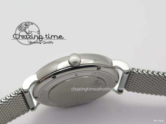 MIROTIME 0116 Portofino SCHAFFHAUSEN SS MKF 1:1 Best Edition White Dial On Mesh Bracelet A TravelReady 7341